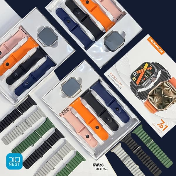 ساعت هوشمند Keqiwear طرح اپل واچ مدل KW28 Ultra 3 — تصویر ۳