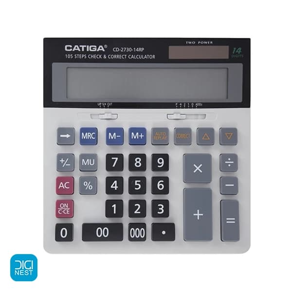 ماشین حساب کاتیگا مدل CD-2730-14RP — تصویر ۴