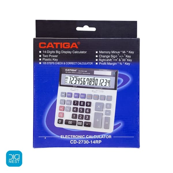 ماشین حساب کاتیگا مدل CD-2730-14RP — تصویر ۳