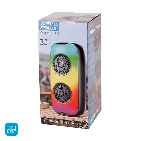 اسپیکر بلوتوثی شارژی قابل حمل مدل KTX-1475 — تصویر ۳