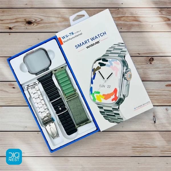 ساعت هوشمند طرح اولترا اپل ویزمی مدل Wisme WS-78 — تصویر ۳