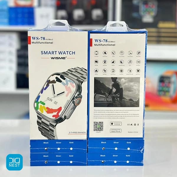 ساعت هوشمند طرح اولترا اپل ویزمی مدل Wisme WS-78 — تصویر ۴