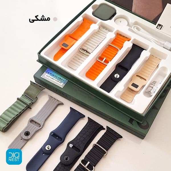 ساعت هوشمند اولترا مدل KW20 Ultra 2 با 10 بند — تصویر ۳
