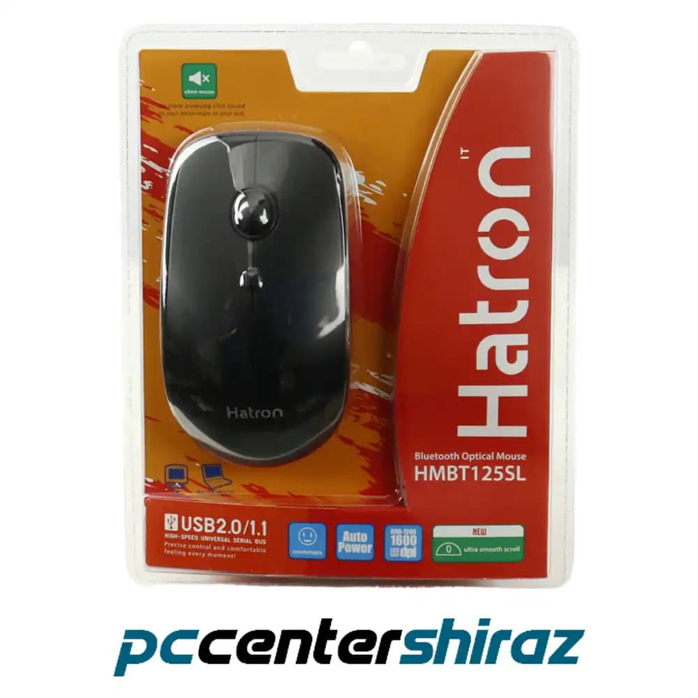ماوس بی سیم سایلنت هترون مدل HMBT125SL — تصویر ۱۱