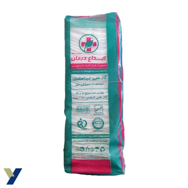 گاز طبی غیراستریل 8 لایه ابداع درمان وزن 380 گرمی