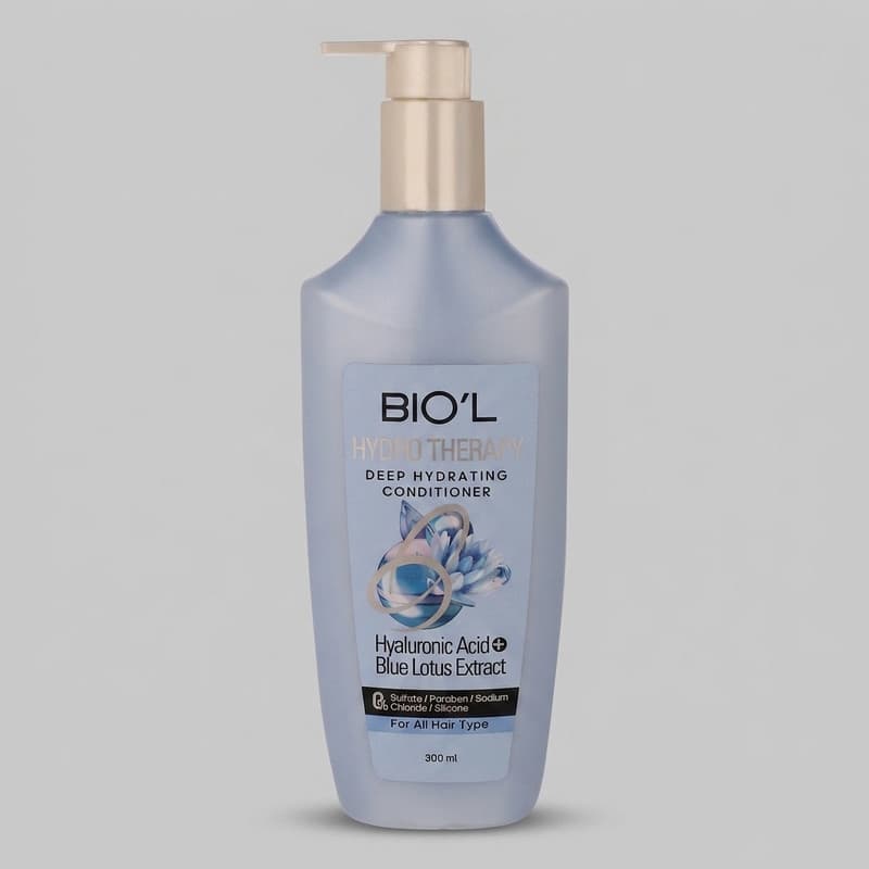 نرم‌کننده مو بیول مدل Blue Lotus مناسب برای انواع مو حجم 300 میلی‌لیتر
