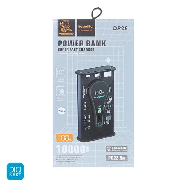 پاوربانک فست شارژ و PD دنمن Denmen مدل DP28 10000mAh — تصویر ۳
