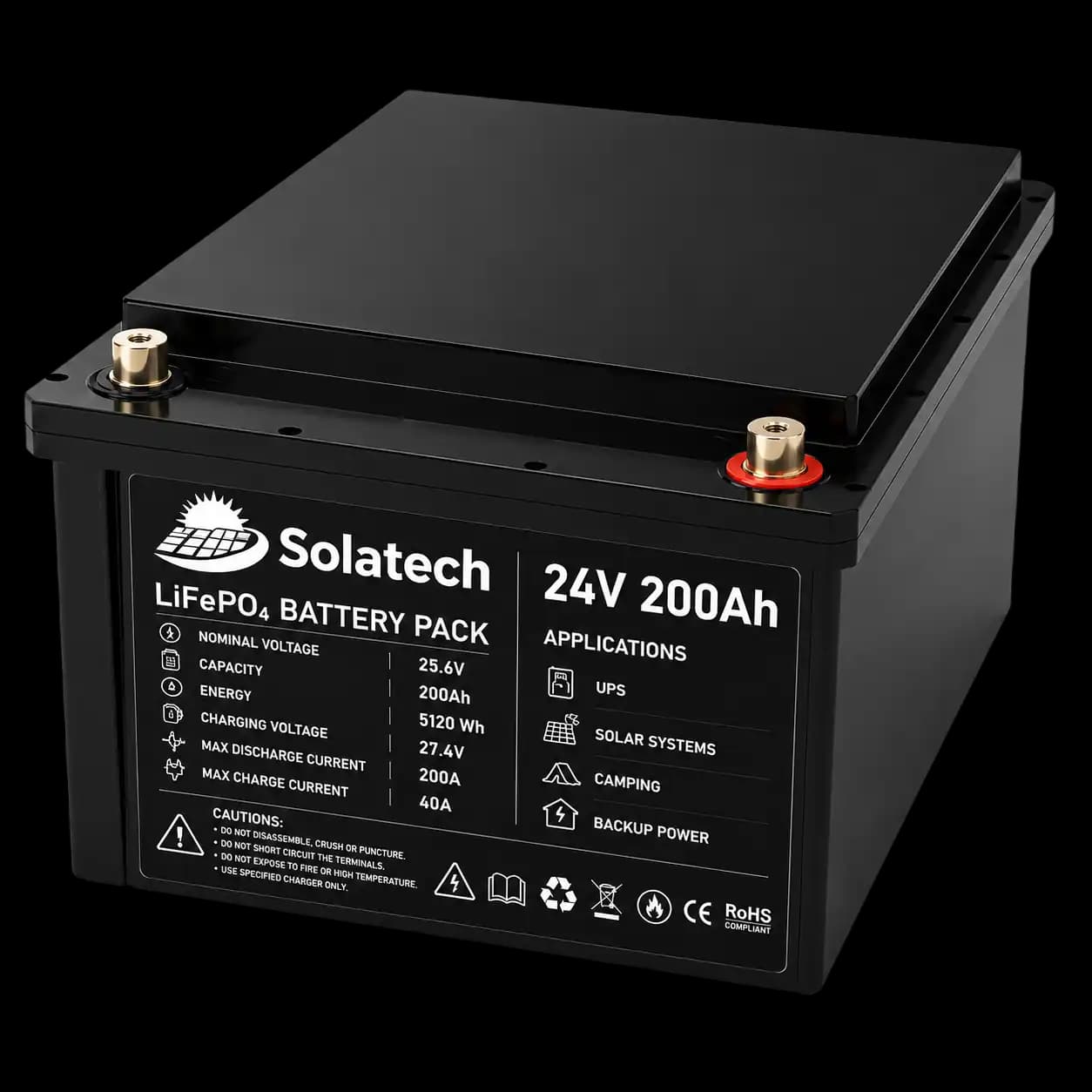 باتری لیتیومی 24 ولت 200 آمپر (24V200AH)