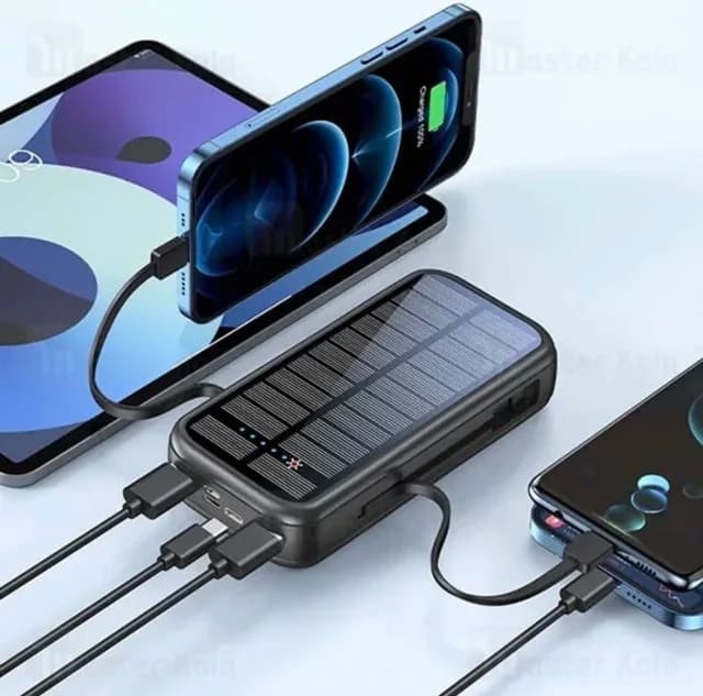 پاوربانک خورشیدی گرین لاین SOLAR 2 ظرفیت 20000 میلی آمپر مدل KBK — تصویر ۴