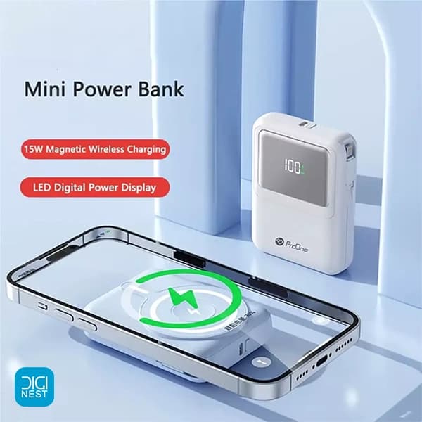 پاوربانک پرووان مدل PPB5116 ظرفیت 10000mAh با شارژر وایرلس — تصویر ۴