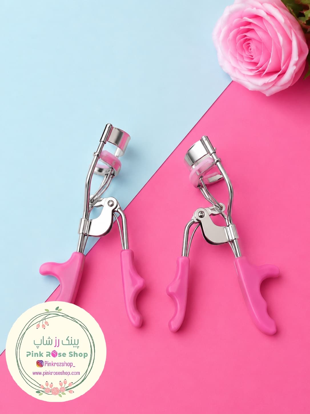 فرمژه استیل صورتی (کد 17524)