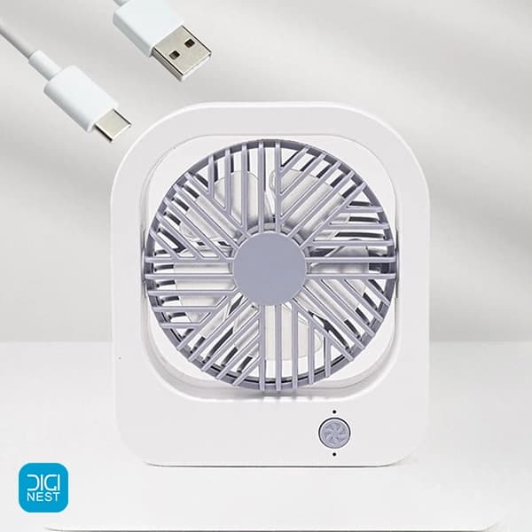 پنکه شارژی رومیزی قابل حمل 180 درجه EHF-10 — تصویر ۴