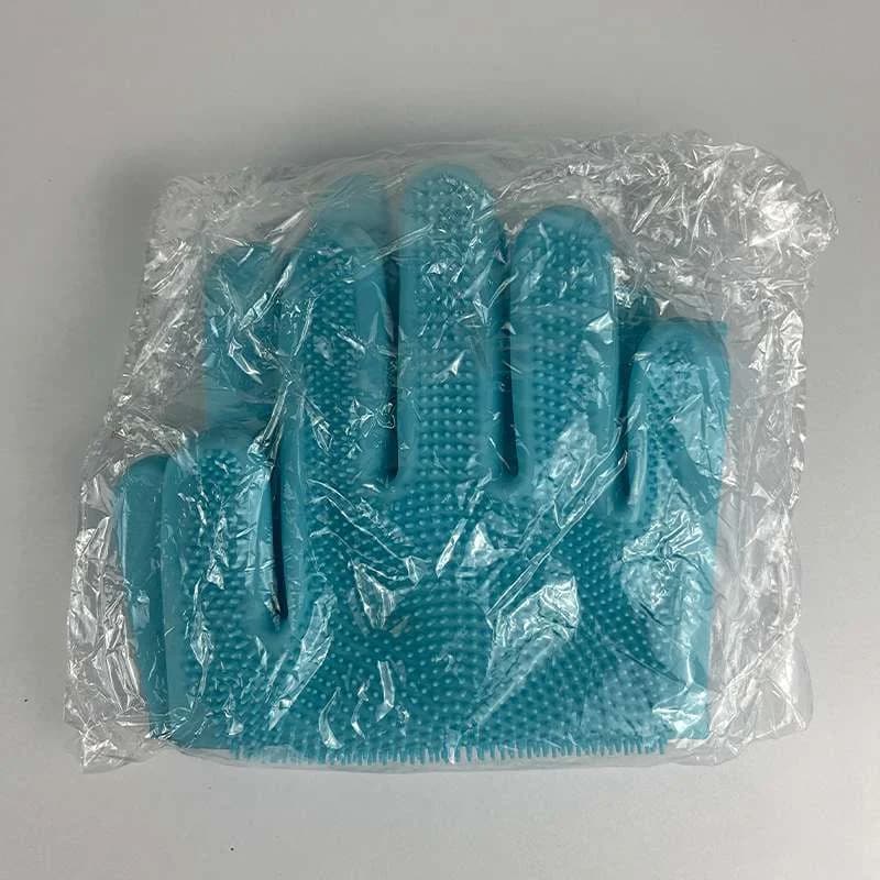 دستکش ظرفشویی اسکاچ دار سیلیکونی کد N149 — تصویر ۹