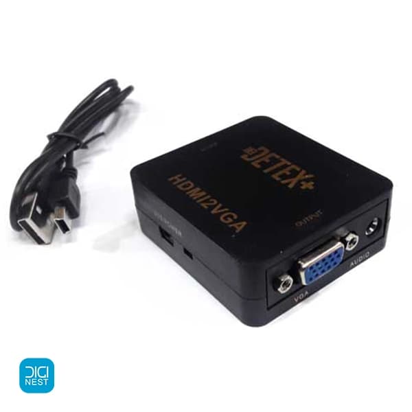 تبدیل HDMI به VGA دتکس پلاس Detex+