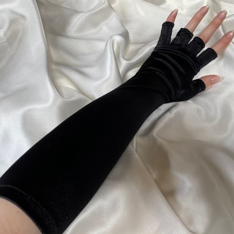 دستکش مخمل بند انگشتی