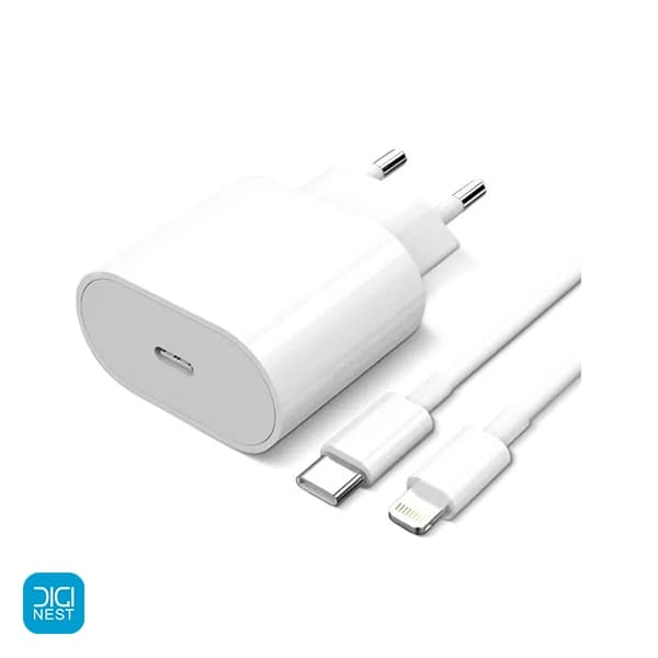 شارژر دیواری 20 وات دو پین اپل پارت نامبر ZM/A با گارانتی 18 ماهه شرکتی — تصویر ۵