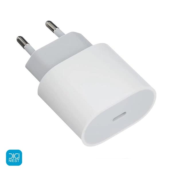 شارژر دیواری 20 وات دو پین اپل پارت نامبر ZM/A با گارانتی 18 ماهه شرکتی — تصویر ۶