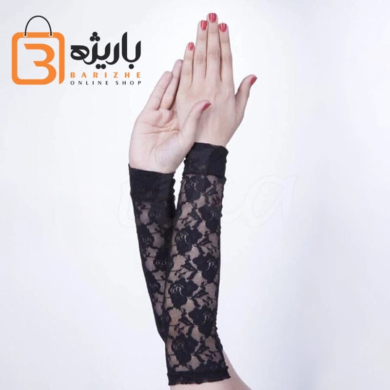 ساق دست زنانه گیپور مشکی