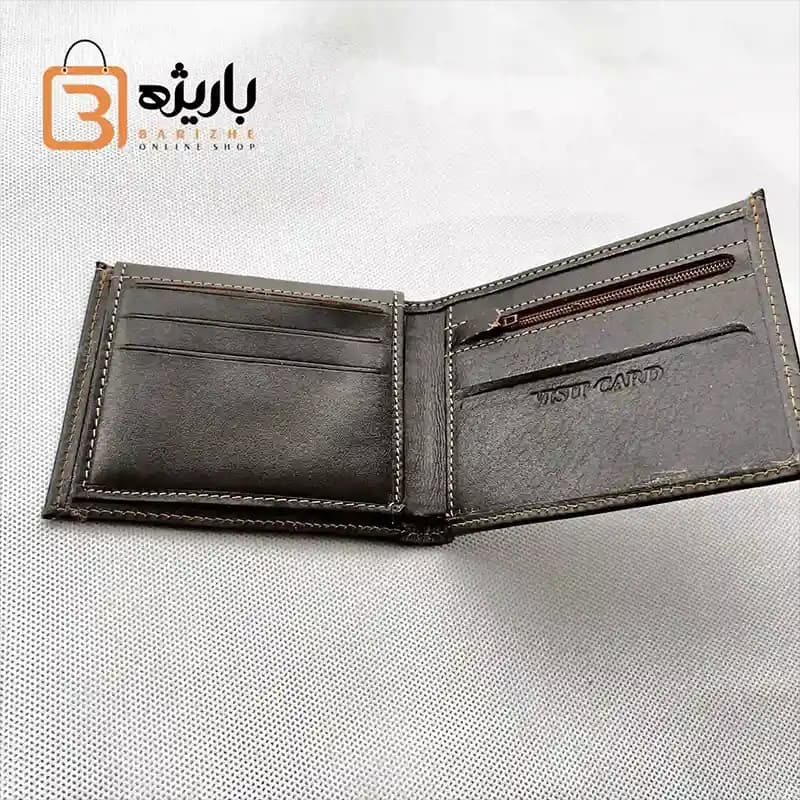 انواع کیف پول مردانه جیبی چرم در رنگهای مختلف — تصویر ۲