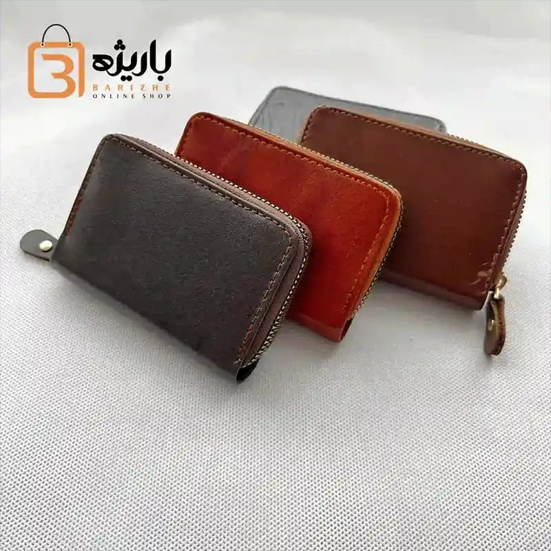 کیف چاکارتی چرم زیپ دار باکلاس