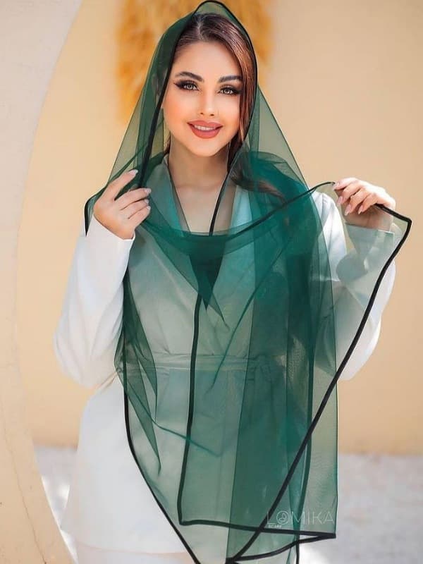 شال توری سبز