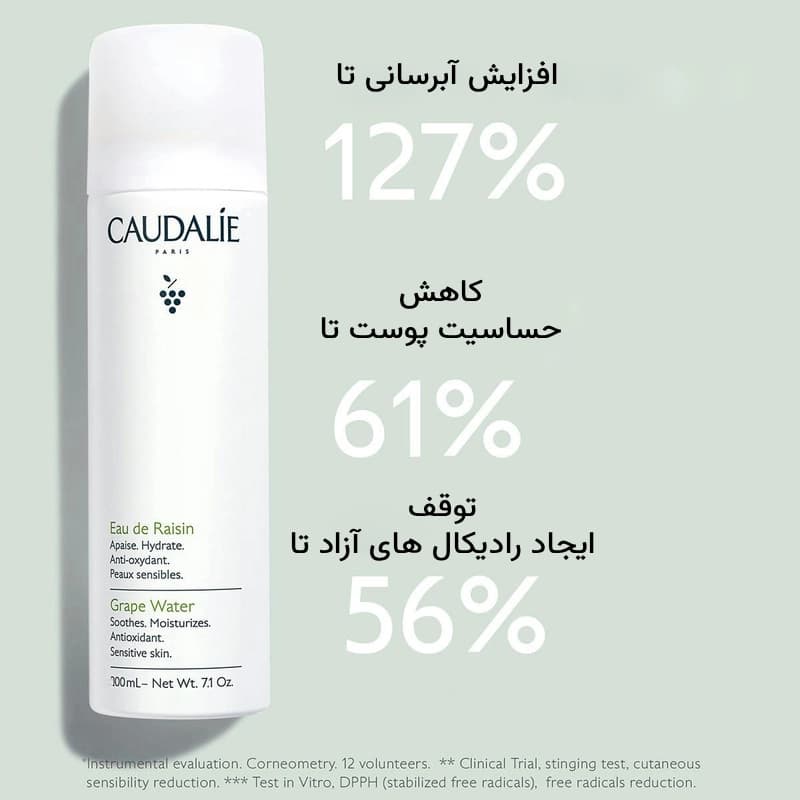 اسپری آبرسان فوق قوی و مرطوب کننده صورت آب انگور کدلی — تصویر ۴