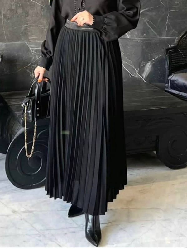 دامن پلیسه بلند زنانه