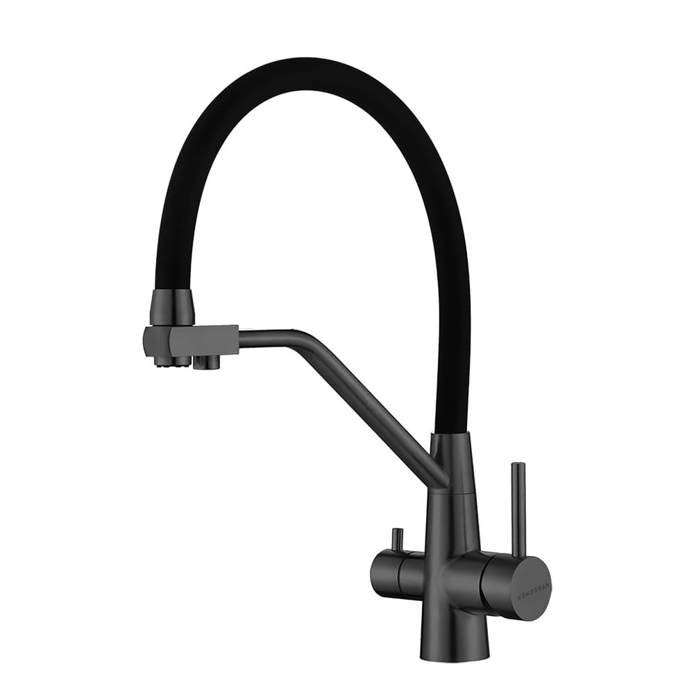 شیر آشپزخانه مونوگرام مدل SWING MATT BLACK