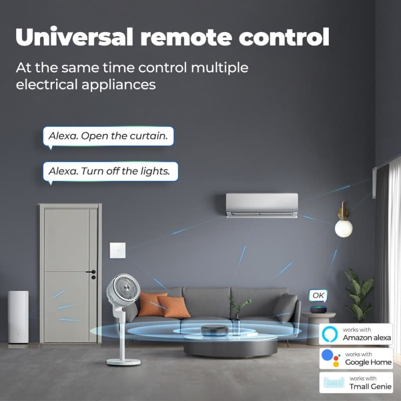 ریموت کنترل IR/RF هوشمند TUYA با قابلیت اتصال به WiFi و پشتیبانی از RF315 و RF433 — تصویر ۵