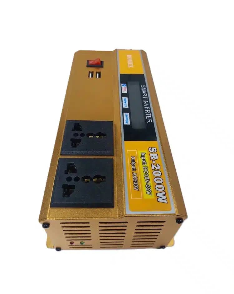 اینورتر هوشمند 2000 وات اتومات 12/24 ولت ROMEX مدل SR-2000W — تصویر ۲