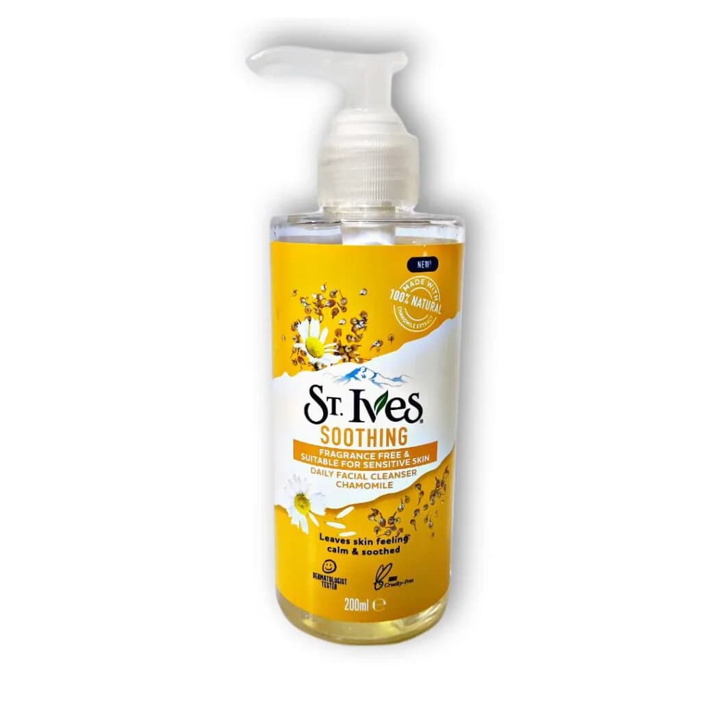 ژل شستشوی صورت بابونه سنت ایوز حجم ۲۰۰ میلی‌لیتر | St. Ives Chamomile Gentle Smoothing Face Wash – 200m