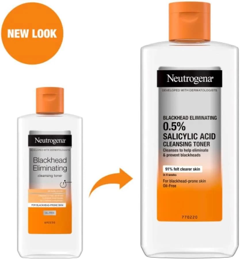 تونر سالیسیلیک اسید ۰.۵٪ نوتروژینا | Neutrogena Blackhead Eliminating Toner — تصویر ۳