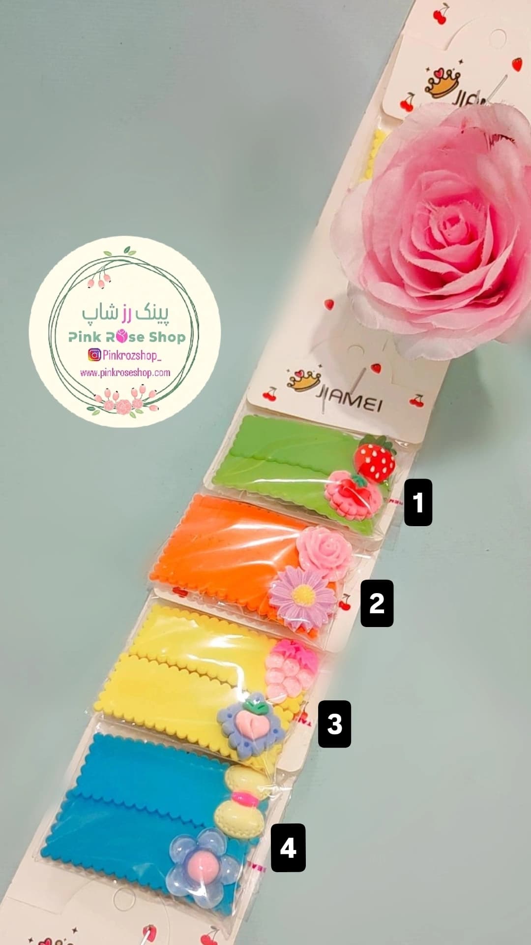 گیره مو فانتزی دخترانه طرح بیسکویتی (کد03)