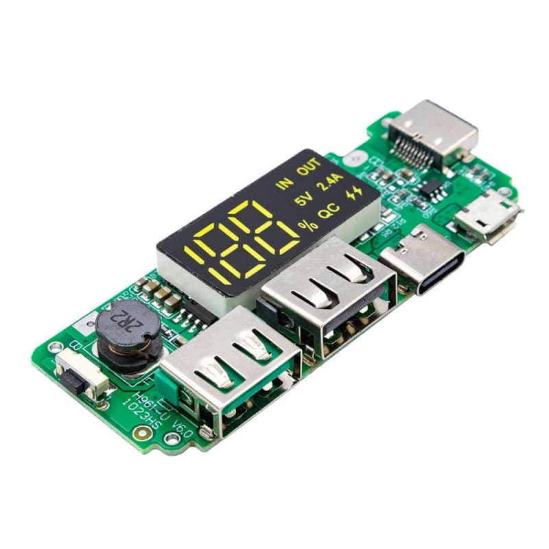 ماژول پاوربانک H961 مجهز به نمایشگر LCD و خروجی دوبل USB
