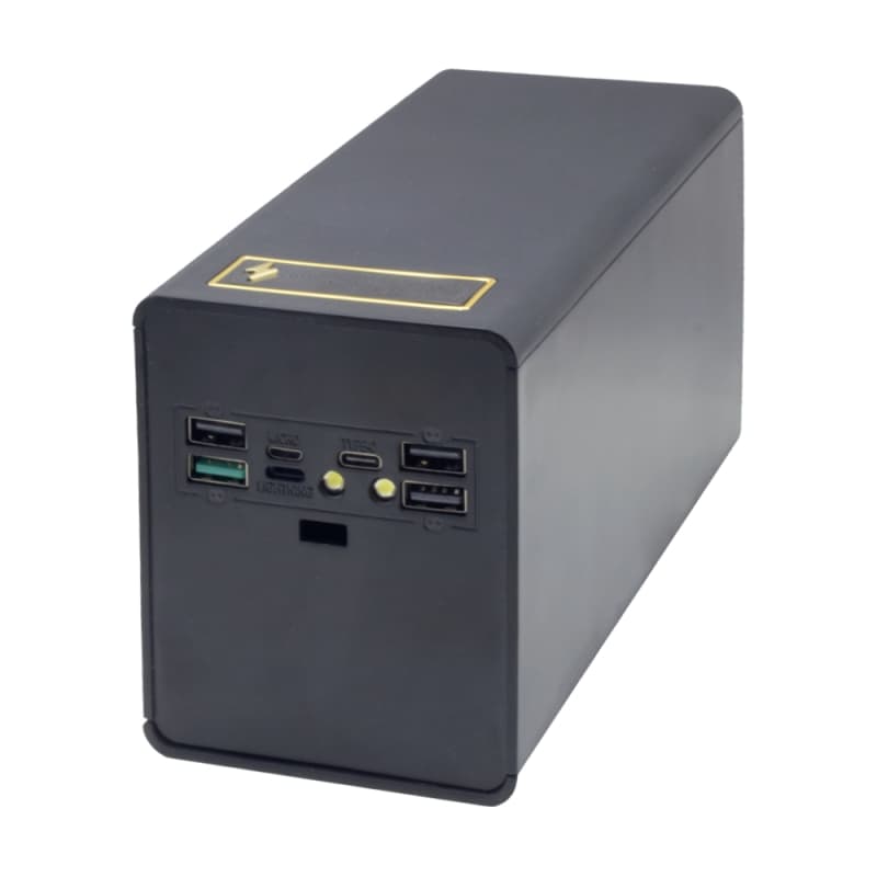 کیس پاوربانک 40 سلولی 120000mAh با ورودی Micro – Type-C – Lightning و چهار خروجی USB مدل D40-PD