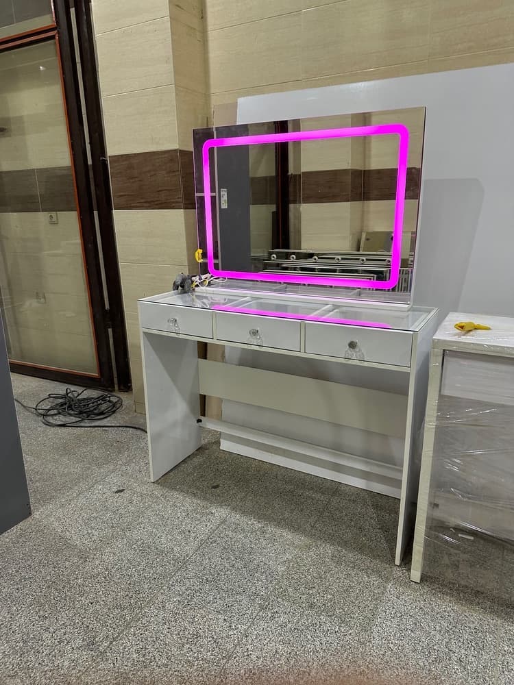 میز آرایش سه کشو طولا