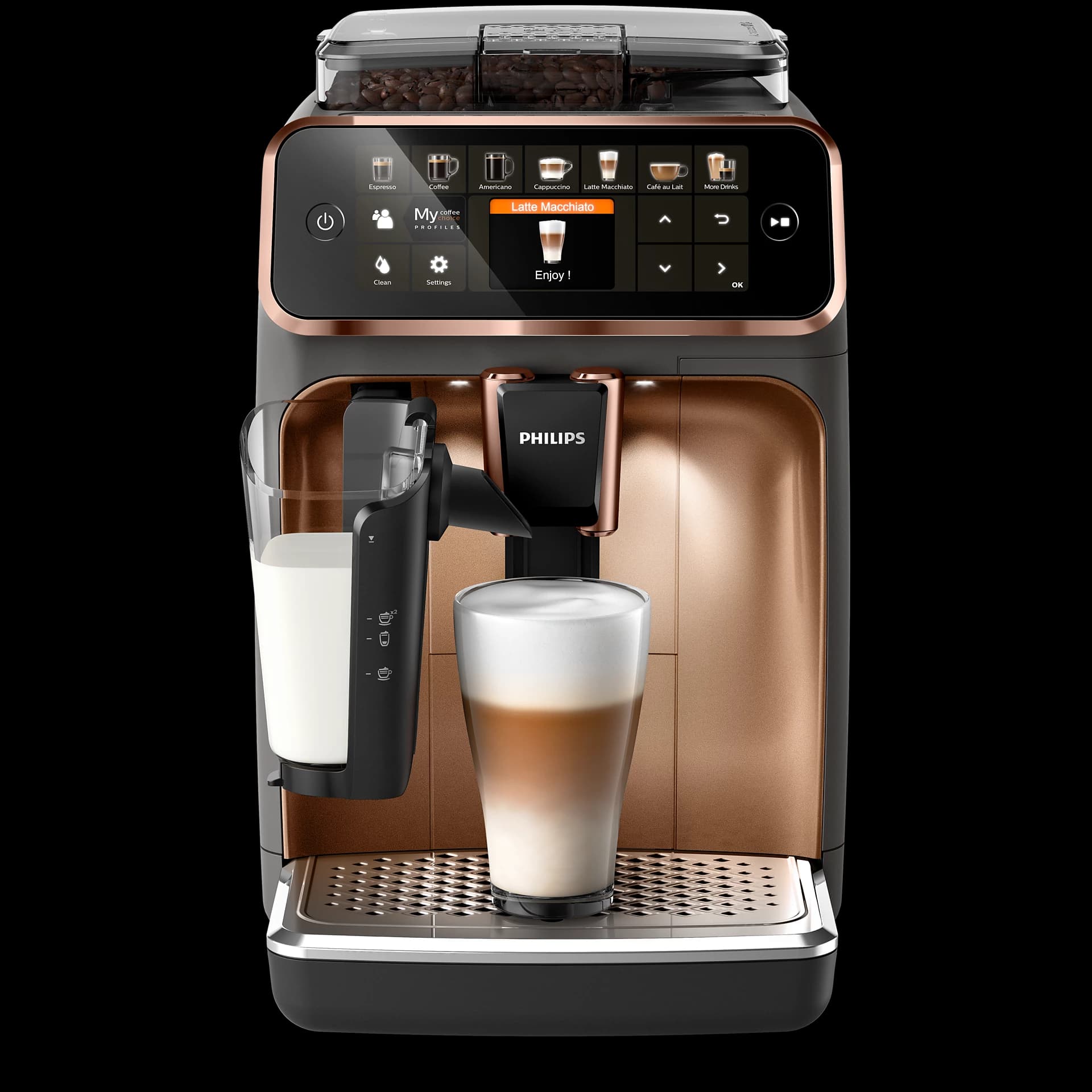 اسپرسوساز فیلیپس مدل Philips EP5144/72 از سری 5400 (ضمانت اصالت کالا) — تصویر ۳