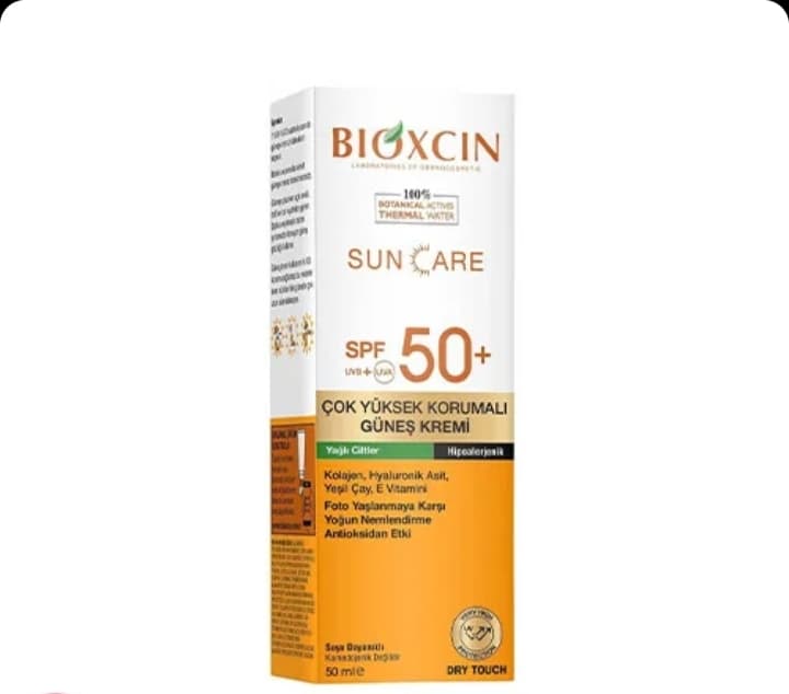 کرم ضد آفتاب رنگی بیوکسین +SPF50 مناسب پوست معمولی و خشک 50میل