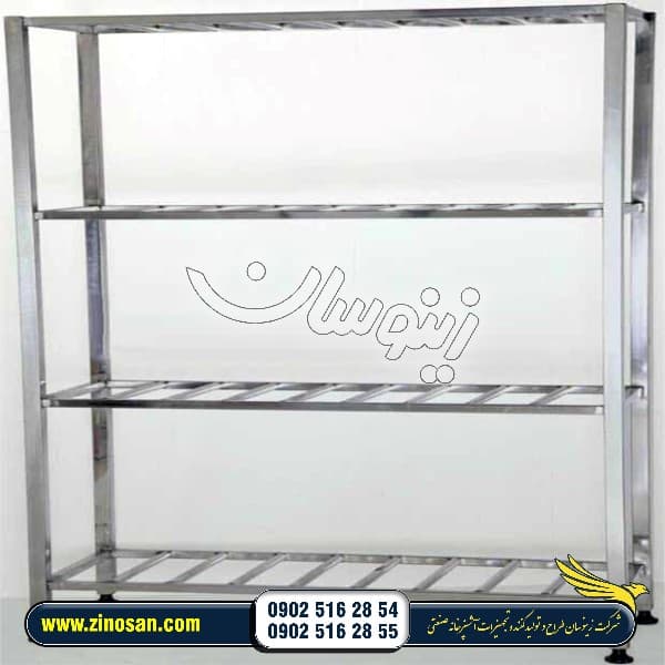 قفسه سردخانه زیر صفر چهارطبقه استیل
