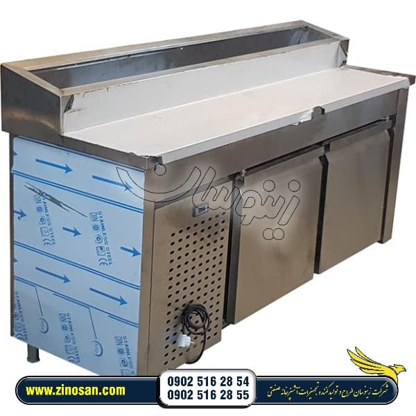 تاپینگ پیتزا زیر یخچال طول 190 سانتیمتر ده لگن