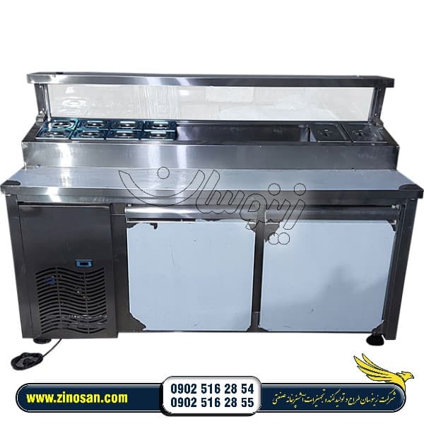 تاپینگ پیتزا ساندویچی رستورانی زیر یخچال طول 190 سانتیمتر