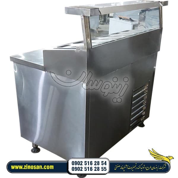 تاپینگ زیر یخچالی پیتزا و خوراکی 6 لگن طول 120 — تصویر ۵