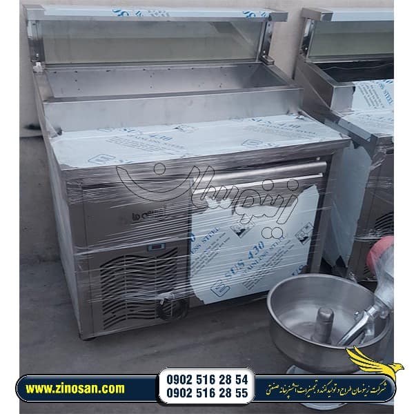 تاپینگ زیر یخچالی پیتزا و خوراکی 6 لگن طول 120 — تصویر ۶