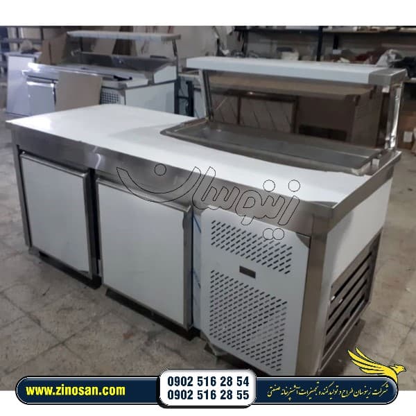 تاپینگ ده لگن دو متری استیل برای فست فود پیتزا ساندویچ بستنی