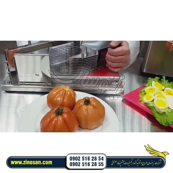 اسلایسر گوجه فرنگی خرد کن صنعتی دستی — تصویر ۲
