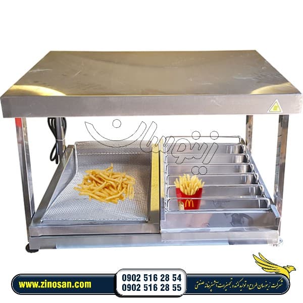 شوتینگ سیب زمینی با جا پاکتی و سینی روغن گیری