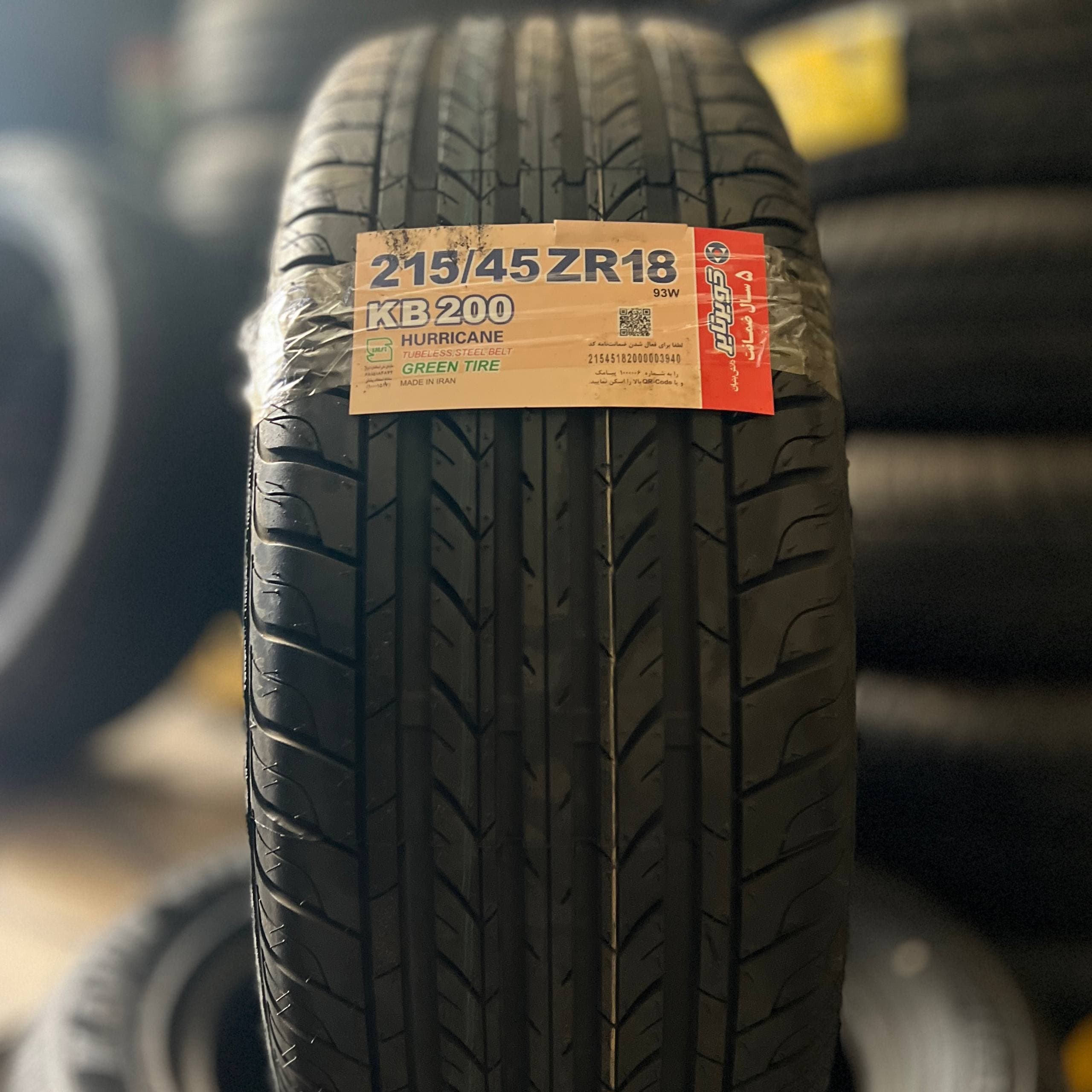 لاستیک کویر تایر سایز ۲۱۵/۴۵/۱۸ طرح گل KB200 تولید 2026