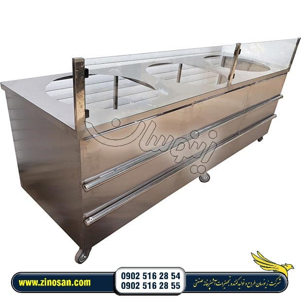 دستگاه کانتر آش ظرفیت سه دیگ