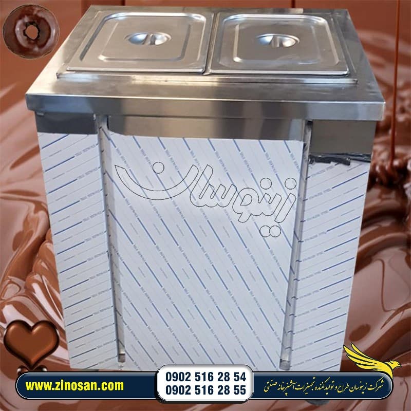 هات بنماری دو لگن قنادی شیرینی فروشی کابینت دار