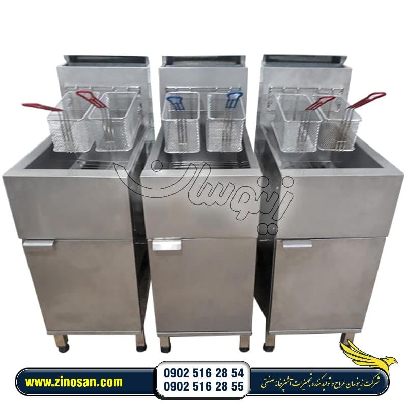 سرخ کن صنعتی گازی کابین دار طرح دین — تصویر ۴